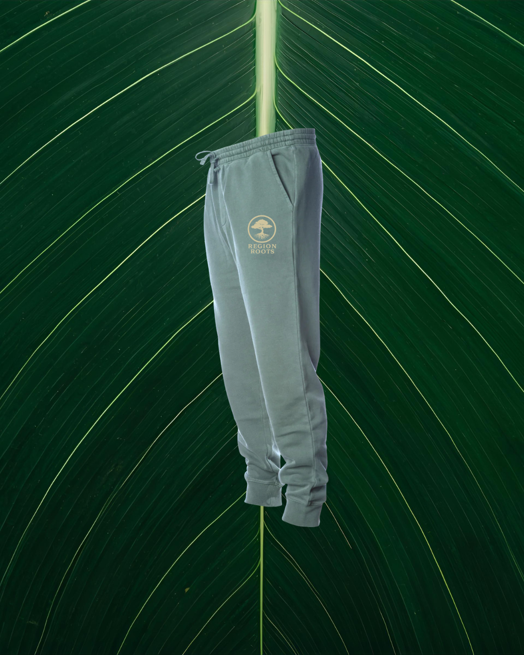 “Grow Slow” Alpine Green Pigment-Dyed Joggers