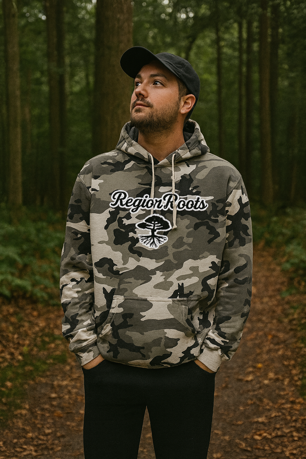 "Region Roots" Snow Camo Hoodie