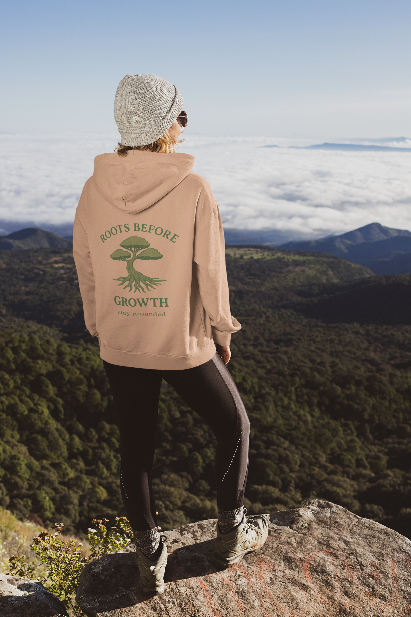 Stay Grounded Pigment-Dyed Hoodie