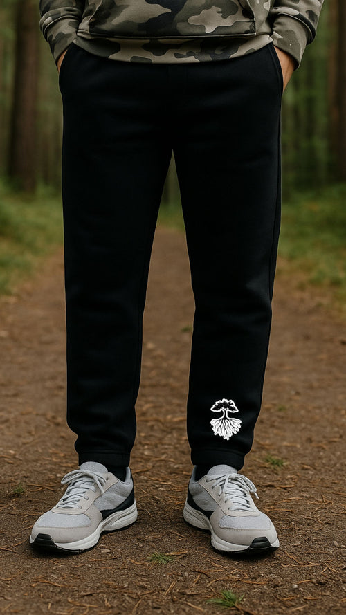 "Region Roots" Black Joggers
