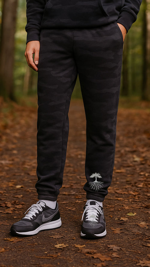 "Region Roots" Black Camo Joggers